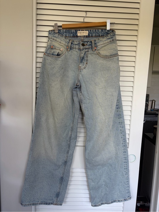 Motel Rocks Denim - motel rocks parellel baggy low rise jeans size 26